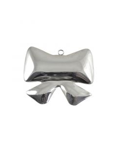 Verzilverde hanger strik, 142052