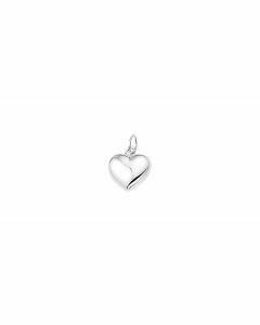 Zilveren hanger hart 10,5 mm.