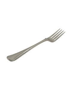 Zilveren kindervork 16 cm. Parelrand