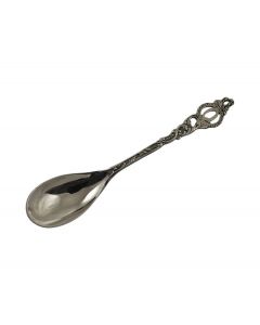 Verzilverde letterlepel Q
