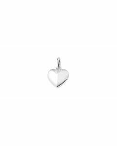 Rikkoert zilveren hanger hart mat/glans