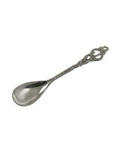 Verzilverde letterlepel J