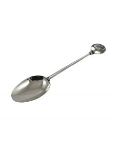 Zilveren geboortelepel levensboom 20,5 cm.
