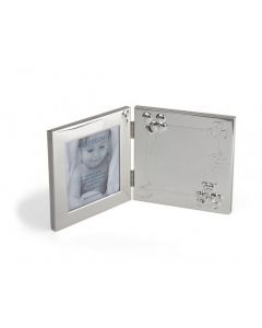 Verzilverde rechthoekige fotolijst baby