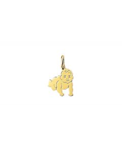 Geelgouden hanger kruipende baby