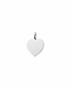 Zilveren graveerhanger hart