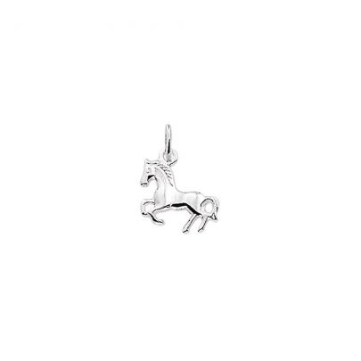 Rikkoert zilveren hanger paard
